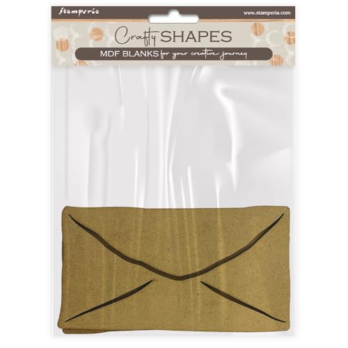 Stamperia - Crafty Shapes for Scrapbooks, Albums, Cards, Bullet Journals and More, Decorate with Papers and Paint, Perfect for Hobbies, Crafts, and Gifting (Masquerade, Letter) von Stamperia