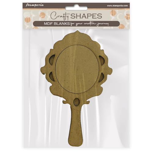 Stamperia - Crafty Shapes for Scrapbooks, Albums, Cards, Bullet Journals and More, Decorate with Papers and Paint, Perfect for Hobbies, Crafts, and Gifting (Masquerade, Mirror) von Stamperia