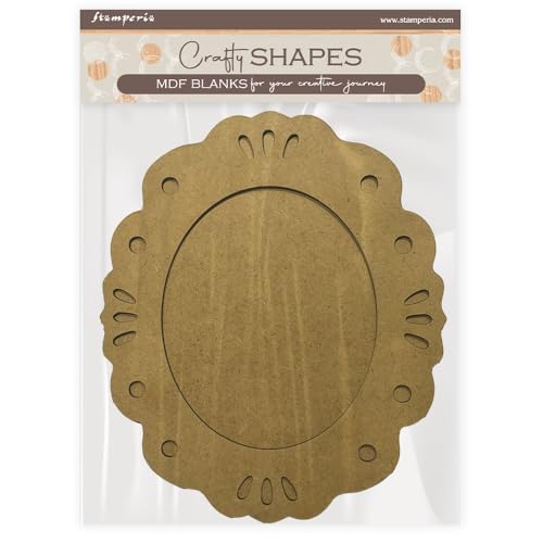 Stamperia - Crafty Shapes for Scrapbooks, Albums, Cards, Bullet Journals and More, Decorate with Papers and Paint, Perfect for Hobbies, Crafts, and Gifting (Timeless, Frame) von Stamperia