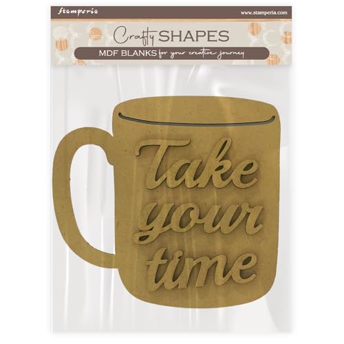 Stamperia - Crafty Shapes for Scrapbooks, Albums, Cards, Bullet Journals and More, Decorate with Papers and Paint, Perfect for Hobbies, Crafts, and Gifting (Whispering Woods, Cup) von Stamperia