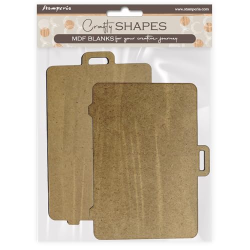 Stamperia - Crafty Shapes for Scrapbooks, Albums, Cards, and Bullet Journals, Decorate with Papers and Paint, Perfect for Hobbies, Crafts, and Gifting (Art of Travelling, Suitcases) (2pcs) von Stamperia