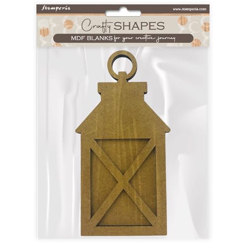 Stamperia - Crafty Shapes for Scrapbooks, Albums, Cards, and Bullet Journals, Decorate with Papers and Paint, Perfect for Hobbies, Crafts, and Gifting (Golden Harmony - Lantern) (2pcs) von Stamperia