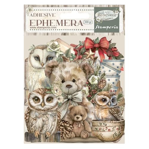 Stamperia - Ephemera for Scrapbooking, Albums, Card Making, Bullet Journalling and More, Adhesive Paper Cut Outs, Easy to Apply, Perfect for Hobbies, Crafts, and Gifting (The Owl’s House) Stamperia - Ephemera for Scrapbooking, Albums, Card Making, Bullet Journalling and More, Adhesive Paper Cut Outs, Easy to Apply, Perfect for Hobbies, Crafts, and Gifting (The Owl’s House) von Stamperia