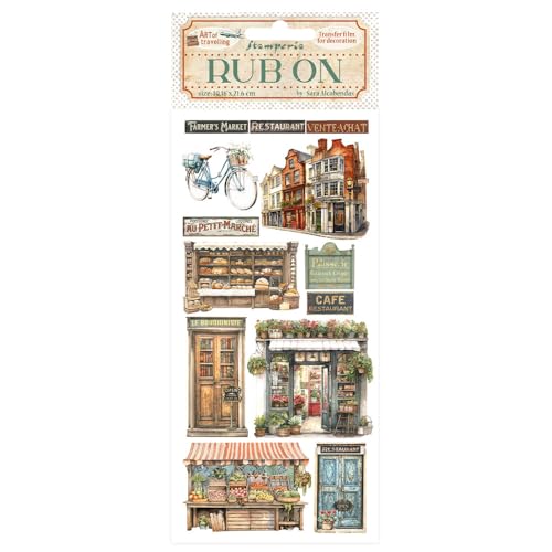 Stamperia DFLRB133 Rub-on, Assorted, 21,6 x 21,6 x 0,1 cm Stamperia DFLRB133 Rub-on, Assorted, 21,6 x 21,6 x 0,1 cm von Stamperia