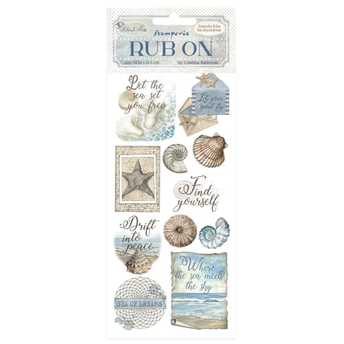 Stamperia DFLRB158 Rub-on, Assorted, 10,16 x 21,6 x 0,1 cm von Stamperia