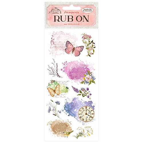 Stamperia DFLRB19 Rub On-Create Happiness-Welcome Home-Manuskript, Multicolour, 10.16 cm x 21.6 cm Stamperia DFLRB19 Rub On-Create Happiness-Welcome Home-Manuskript, Multicolour, 10.16 cm x 21.6 cm von Stamperia