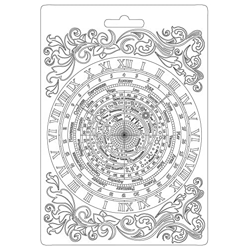 Stamperia K3PTA5608 Soft Mould A5-Alchemy astrology, Various, 6 von Stamperia