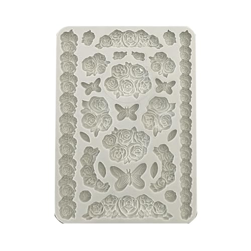 Stamperia KACMA529 Shabby Rose Silicon Mold, Multicolor, 14,8 x 21 x 1,1 cm Stamperia KACMA529 Shabby Rose Silicon Mold, Multicolor, 14,8 x 21 x 1,1 cm von Stamperia