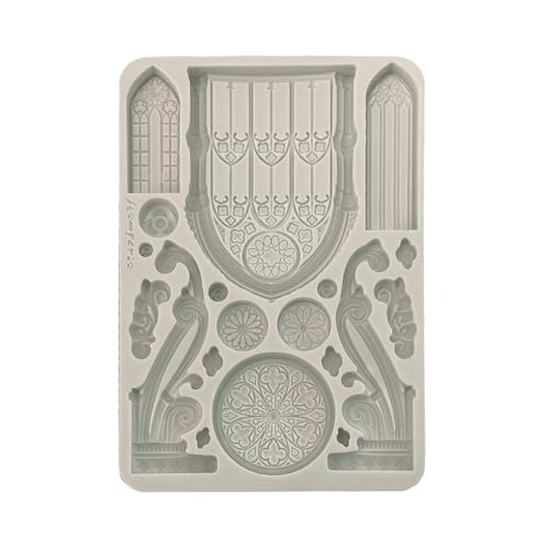 Stamperia - Silicon Mould A5 for Scrapbooks, Bullet Journals and More, Non-Stick, Suitable for Air-Dry Clay, Resin and More, Perfect for Crafts and Gifting (Master of Magic, Gothic Architecture) Stamperia - Silicon Mould A5 for Scrapbooks, Bullet Journals and More, Non-Stick, Suitable for Air-Dry Clay, Resin and More, Perfect for Crafts and Gifting (Master of Magic, Gothic Architecture) von Stamperia