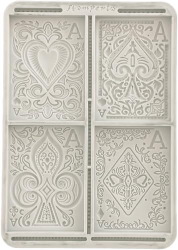 Stamperia - Silicon Mould A5 for Scrapbooking, Bullet Journals and More, Non-Stick Surface, Suitable for Air-Dry Clay, Resin and More, Perfect for Crafts and Gifting (Master of Magic, Peony) von Stamperia