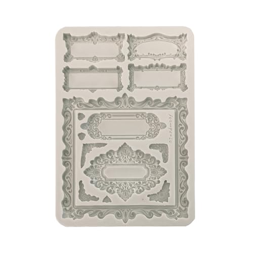Stamperia - Silicon Mould A5 for Scrapbooking, Bullet Journals and More, Non-Stick Surface, Suitable for Air-Dry Clay, Resin and More, Perfect for Crafts and Gifting (Master of Magic, Gothic Label) Stamperia - Silicon Mould A5 for Scrapbooking, Bullet Journals and More, Non-Stick Surface, Suitable for Air-Dry Clay, Resin and More, Perfect for Crafts and Gifting (Master of Magic, Gothic Label) von Stamperia