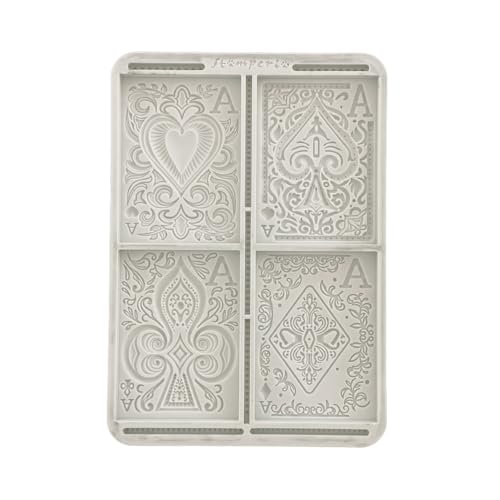Stamperia - Silicon Mould A5 for Scrapbooking, Bullet Journals and More, Non-Stick Surface, Suitable for Air-Dry Clay, Resin and More, Perfect for Crafts and Gifting (Master of Magic, Cards) Stamperia - Silicon Mould A5 for Scrapbooking, Bullet Journals and More, Non-Stick Surface, Suitable for Air-Dry Clay, Resin and More, Perfect for Crafts and Gifting (Master of Magic, Cards) von Stamperia