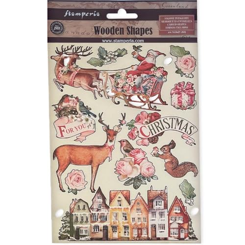 Stamperia KLSP169 Colored Wooden Shape A5, Multicolor, 14,8 x 21 x 0,8 cm Stamperia KLSP169 Colored Wooden Shape A5, Multicolor, 14,8 x 21 x 0,8 cm von Stamperia