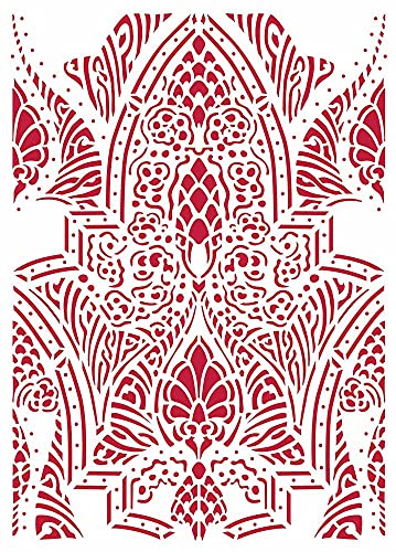 Stamperia KSG469 G Stencil - Romantic Horses Saddle Pattern G Schablone – Romantisches Pferde-Sattelmuster, Verschieden, A4, 3 Piece Stamperia KSG469 G Stencil - Romantic Horses Saddle Pattern G Schablone – Romantisches Pferde-Sattelmuster, Verschieden, A4, 3 Piece von Stamperia