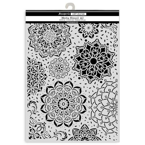 Stamperia KSTDA3007, Big stencil A3-Mandala, 29.7cmx42cm, 3 Count von Stamperia