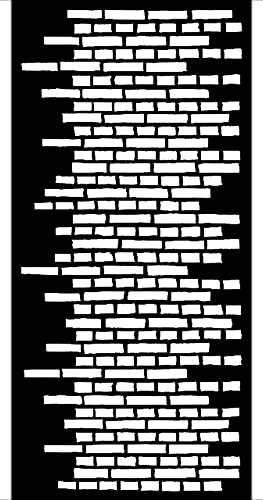 Stamperia KSTDL51 Thick Stencil cm 12X25-Lady Vagabond Lifestyle Brick Wall, Various, 15x25 cm, 3 Stamperia KSTDL51 Thick Stencil cm 12X25-Lady Vagabond Lifestyle Brick Wall, Various, 15x25 cm, 3 von Stamperia