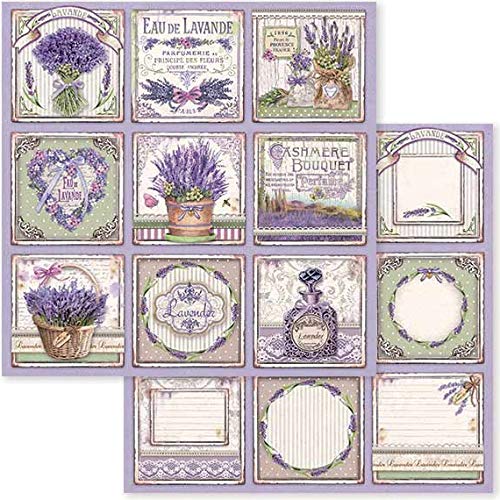 Stamperia SBB593 Scrapbooking Double face sheet-Provence cards, One Size, 7 Paket von Stamperia