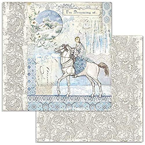 Stamperia SBB719 DS PAPR12 Scrapbooking Doppelseitiges Papier Horse, Mehrfarbig, 30,5x30,5 Stamperia SBB719 DS PAPR12 Scrapbooking Doppelseitiges Papier Horse, Mehrfarbig, 30,5x30,5 von Stamperia