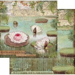 Stamperia SBB764 Scrapbooking Doppelseitiges Papier Amazonia Water Lily, Mehrfarbig, 30,5x30,5 Stamperia SBB764 Scrapbooking Doppelseitiges Papier Amazonia Water Lily, Mehrfarbig, 30,5x30,5 von Stamperia