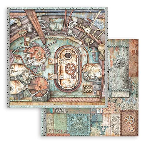 Stamperia SBB844 Scrapbooking Double face Sheet-Lady Vagabond Lifestyle Ship Gate, Various, 30,5x30,5 cm, 10 Stamperia SBB844 Scrapbooking Double face Sheet-Lady Vagabond Lifestyle Ship Gate, Various, 30,5x30,5 cm, 10 von Stamperia