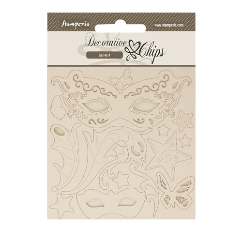 Stamperia SCB252 Decorative Chips, Brown, One Size Stamperia SCB252 Decorative Chips, Brown, One Size von Stamperia