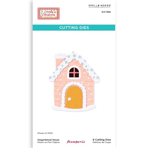 Stamperia - Cutting Dies for Scrapbooks, Albums, Cards, and More, Create Decorations with Natural Elements, Perfect for Crafts and Gifting (Candy Christmas) (Gingerbread House) Stamperia - Cutting Dies for Scrapbooks, Albums, Cards, and More, Create Decorations with Natural Elements, Perfect for Crafts and Gifting (Candy Christmas) (Gingerbread House) von Stamperia