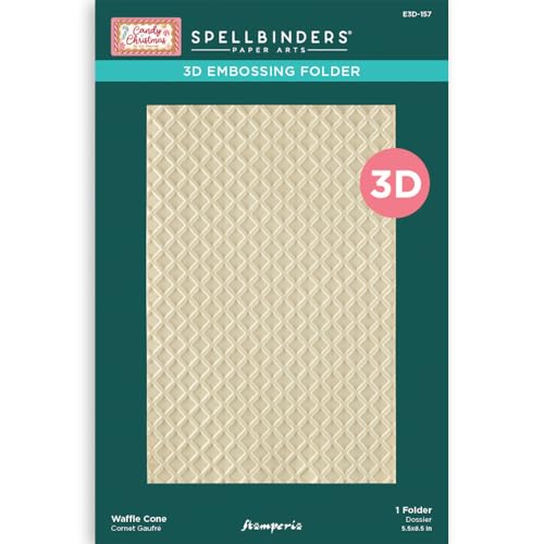Stamperia - 3D Embossing Folder for Scrapbooking, Albums, Card Making, and More, Perfect for Hobbies, Crafts, and Gifting (Candy Christmas) (Waffle Cone) Stamperia - 3D Embossing Folder for Scrapbooking, Albums, Card Making, and More, Perfect for Hobbies, Crafts, and Gifting (Candy Christmas) (Waffle Cone) von Stamperia
