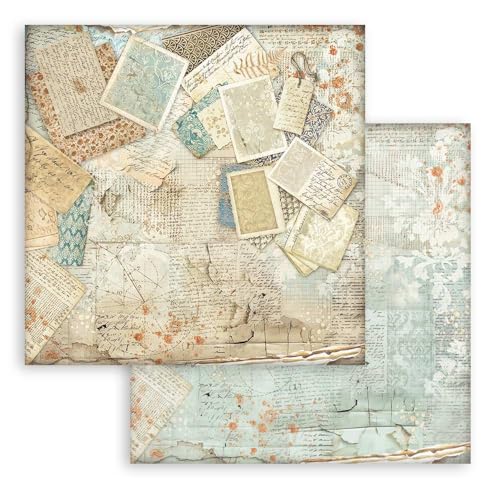 Stamperia - Scrapbook Sheet for Scrapbooking, Albums, Cards, Bullet Journalling and More, Acid Free, Double-Sided, Perfect for Hobbies, Crafts, and Gifting (Alterego, Pattern) (30.5 x 30.5cm) von Stamperia