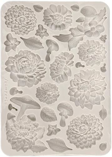 Stamperia - Silicon Mould A5 for Scrapbooking, Bullet Journals and More, Non-Stick Surface, Suitable for Air-Dry Clay, Resin and More, Perfect for Crafts and Gifting (Master of Magic, Peony) von Stamperia