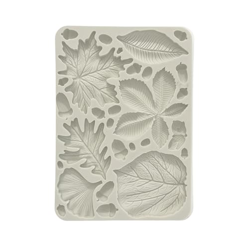 Stamperia - Silicon Mould A5 for Scrapbooks, Bullet Journals and More, Non-Stick, Suitable for Air-Dry Clay, Resin and More, Perfect for Crafts and Gifting (Forest - Leaves and Acorns) Stamperia - Silicon Mould A5 for Scrapbooks, Bullet Journals and More, Non-Stick, Suitable for Air-Dry Clay, Resin and More, Perfect for Crafts and Gifting (Forest - Leaves and Acorns) von Stamperia