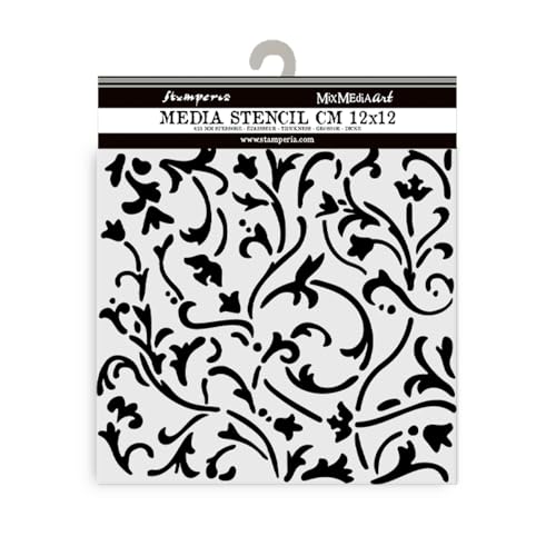 Stamperia - Thick Stencils for Scrapbooks, Albums, Cards, Bullet Journalling, and More, Flexible Material, Easy to Clean, Perfect for Hobbies, Crafts and Gifting (Masquerade, Ornaments) von Stamperia