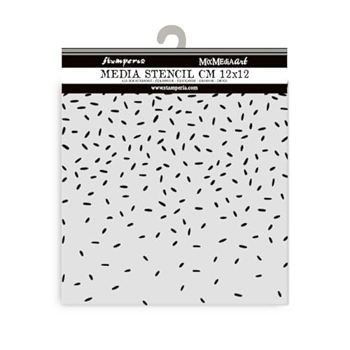 Stamperia - Thick Stencils for Scrapbooks, Albums, Cards, Bullet Journalling and More, Flexible Material, Easy to Clean, Perfect for Crafts and Gifting (Candy Christmas, Dripping with Sugar Sparkling) von Stamperia