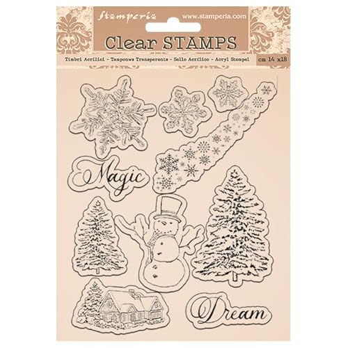 Stamperia WTK162 Acrylic Stamp, translucent, 14 x 18 x 1 cm von Stamperia