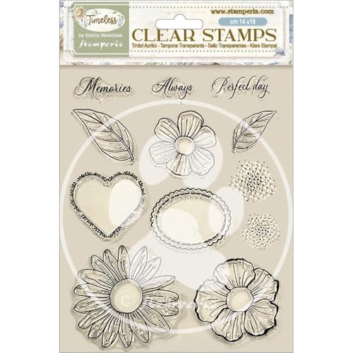 Stamperia WTK221 Acrylic Stamp, Clear, 14 x 18 x 1 cm Stamperia WTK221 Acrylic Stamp, Clear, 14 x 18 x 1 cm von Stamperia
