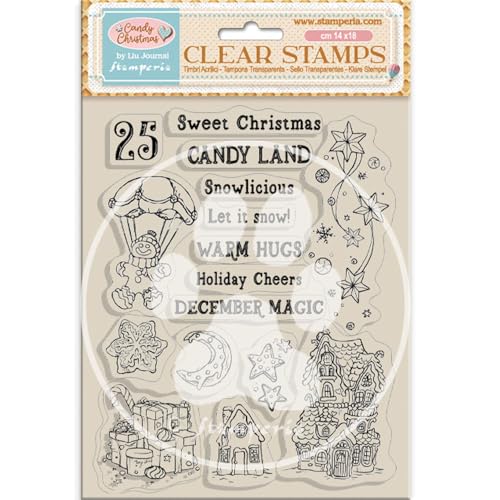 Stamperia - Acrylic Stamp for Scrapbooking, Albums, Card Making, and Bullet Journalling, Transparent, Long Lasting, Easy to Clean, Perfect for Crafts and Gifting (Candy Christmas, Candy Land) Stamperia - Acrylic Stamp for Scrapbooking, Albums, Card Making, and Bullet Journalling, Transparent, Long Lasting, Easy to Clean, Perfect for Crafts and Gifting (Candy Christmas, Candy Land) von Stamperia