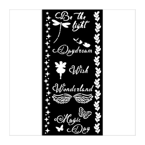 Thick stencil cm 12X25 - Wonderland Magic Day von Stamperia