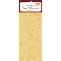 Vintage Golden Transfer - Let It Snow von Stamperia