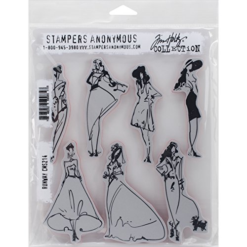Stampers Anonymous Haftstempel Runway, Gummi, grau, 7 x 8.5 Stampers Anonymous Haftstempel Runway, Gummi, grau, 7 x 8.5 von Stampers Anonymous