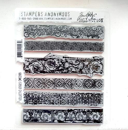 Stampers Anonymous Cling RBBR Stempelset Eclectic Edges 17,8 x 21,6 cm von Stampers Anonymous