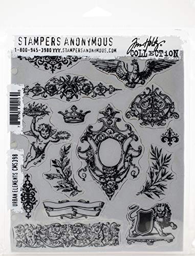 Stampers Anonymous_AGW Cling RBBR Stempelset ELEM, Urban Elements, Einheitsgröße von Stampers Anonymous