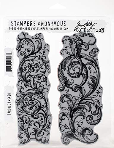 Stampers Anonymous AGW Cling RBBR Stempelset, Barock-Stil, eine Größe von Stampers Anonymous
