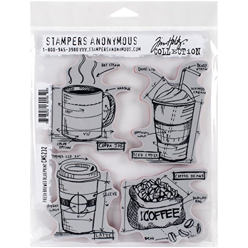Stampers Anonymous Haftstempel, frisch gebrüht, Blueprint, Gummi, rot, schwarz, 7 x 8.5 Stampers Anonymous Haftstempel, frisch gebrüht, Blueprint, Gummi, rot, schwarz, 7 x 8.5 von Stampers Anonymous