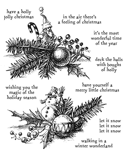 Stampers Anonymous Tim Holtz CMS444 Haftstempel, 17,8 x 21,6 cm, Cozy Christmas Stampers Anonymous Tim Holtz CMS444 Haftstempel, 17,8 x 21,6 cm, Cozy Christmas von Stampers Anonymous