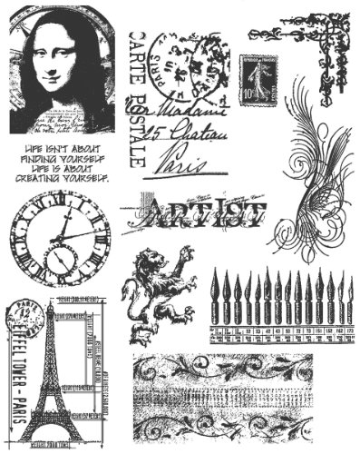 Stampers Anonymous Tim Holtz Haftstempel Set 17,8 x 21,6 cm, Mini Classics, OSFA Stampers Anonymous Tim Holtz Haftstempel Set 17,8 x 21,6 cm, Mini Classics, OSFA von Stampers Anonymous