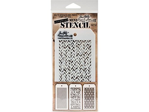 Stampers Anonymous Tim Holtz Mini Layered Stencil Set #13 von Stampers Anonymous