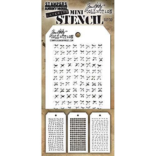 Stampers Anonymous Tim Holtz Mini Layered Stencil Set 3/Pkg-Set #33 Stampers Anonymous Tim Holtz Mini Layered Stencil Set 3/Pkg-Set #33 von Stampers Anonymous