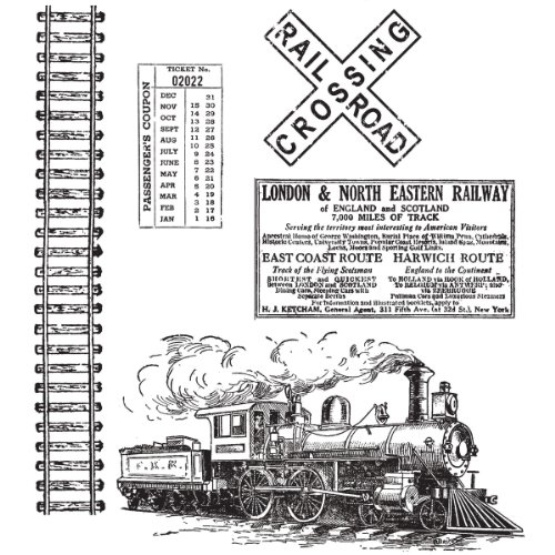 Stampers Anonymous Tim Holtz On The Railroad Stempel, Schwarz Stampers Anonymous Tim Holtz On The Railroad Stempel, Schwarz von Stampers Anonymous