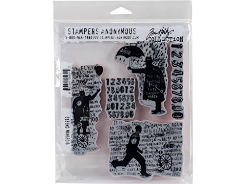Stampers Anonymous Tim Holtz Stempel, selbsthaftend, Motiv: Sideshow, 17,8 x 21,6 cm von Stampers Anonymous