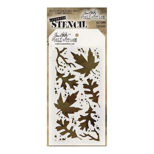 Stempel Anonymous ths060 Tim Holtz Layered Stencil, Mehrfarbig, 4.125 X 21,6 cm von Stampers Anonymous