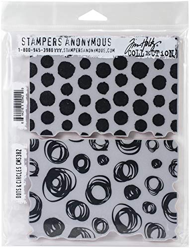 Tim Holtz Cling Stamps 7"X8.5"-Dots & Circles von Stampers Anonymous